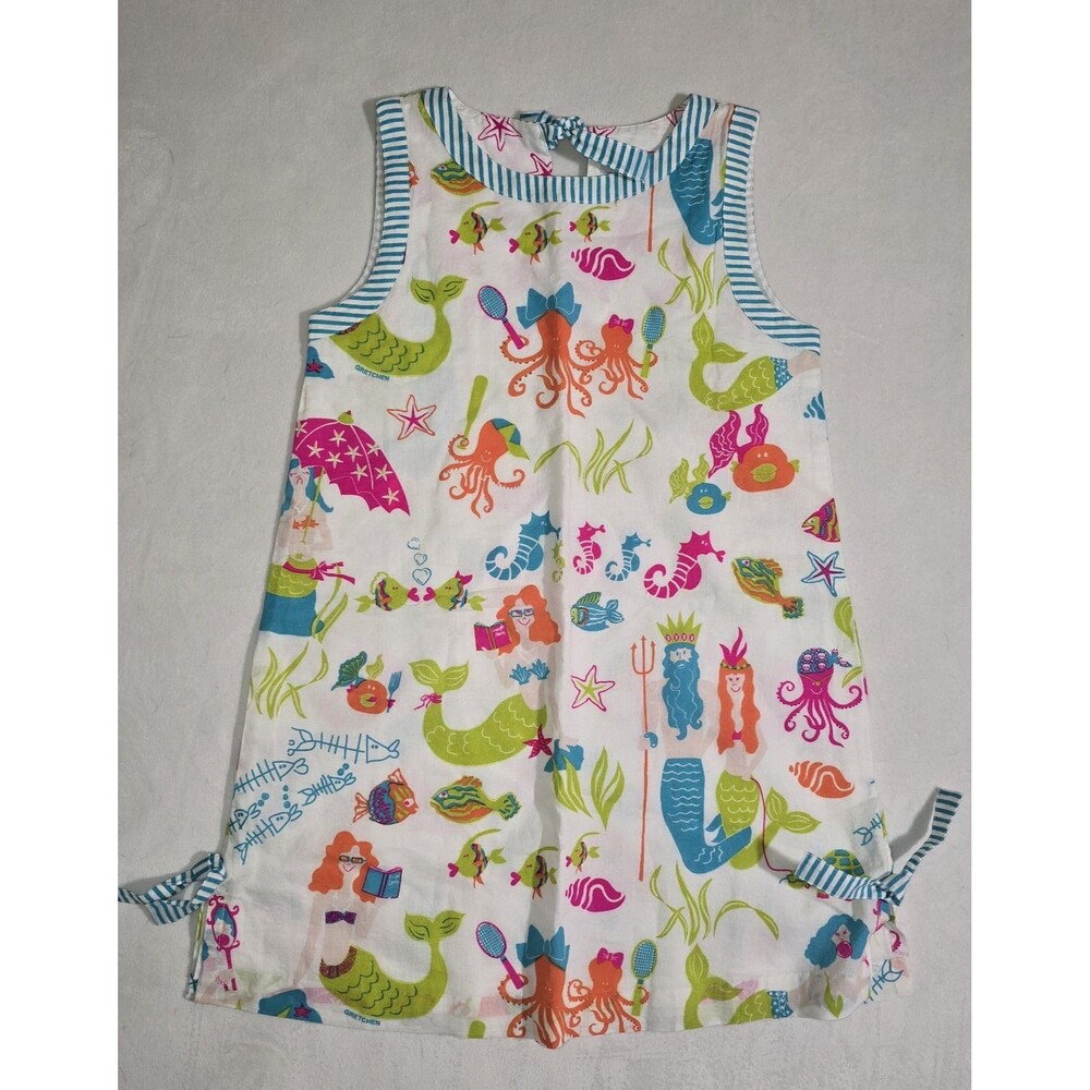 ​Gretchen Scott Girls Dress Size 8 10 New Unworn Mermaid Under The Sea Nautical